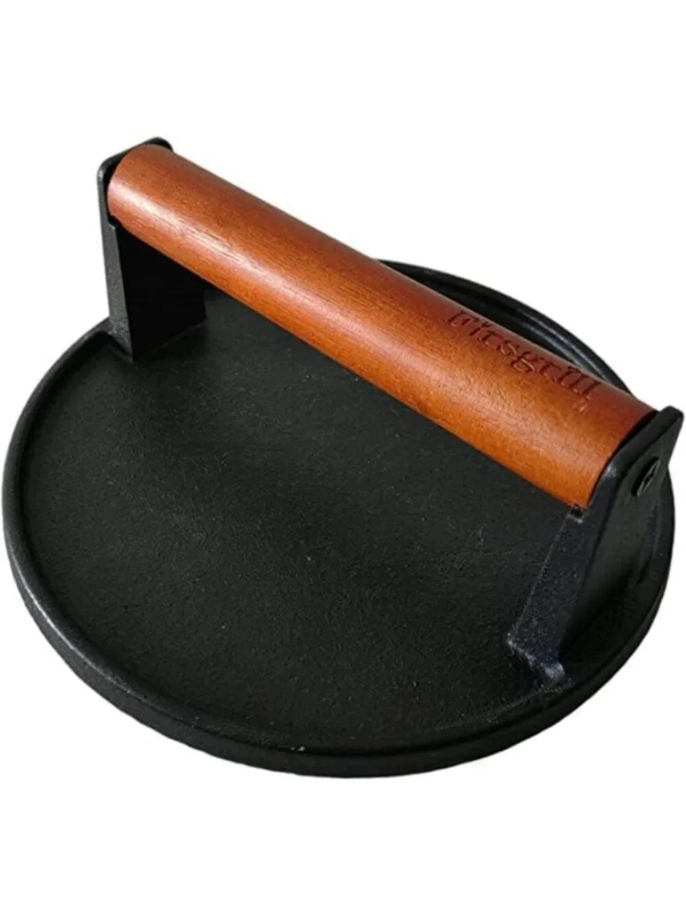 Heavy-Duty Cast Iron Burger Press Set - Round & Rectangle for Grilling & BBQ